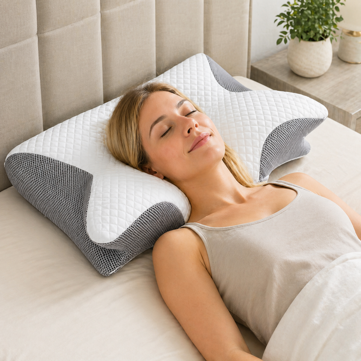 Butterfly Cervical Memory Foam Pillow