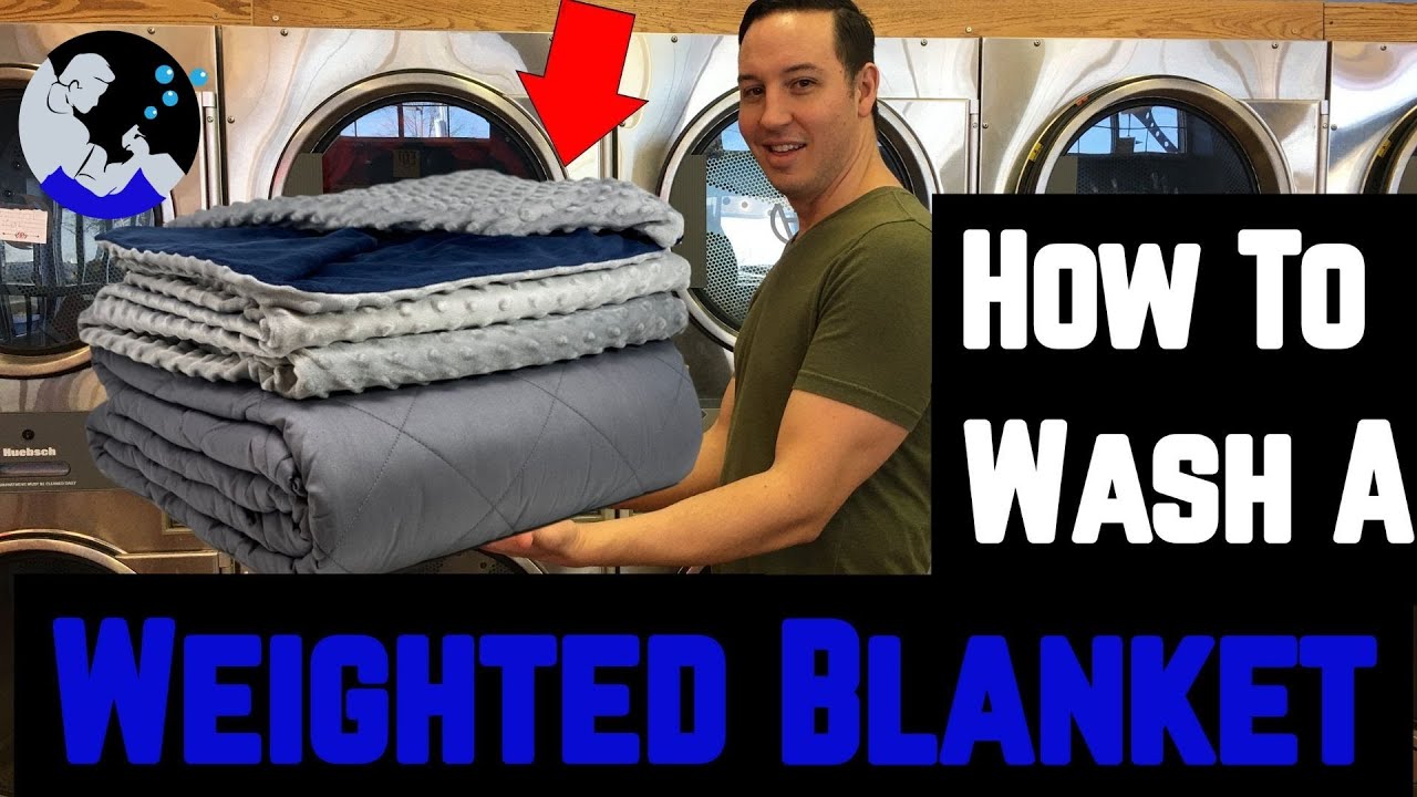 How to wash weighted blankets safely by checking the care label and washer capacity