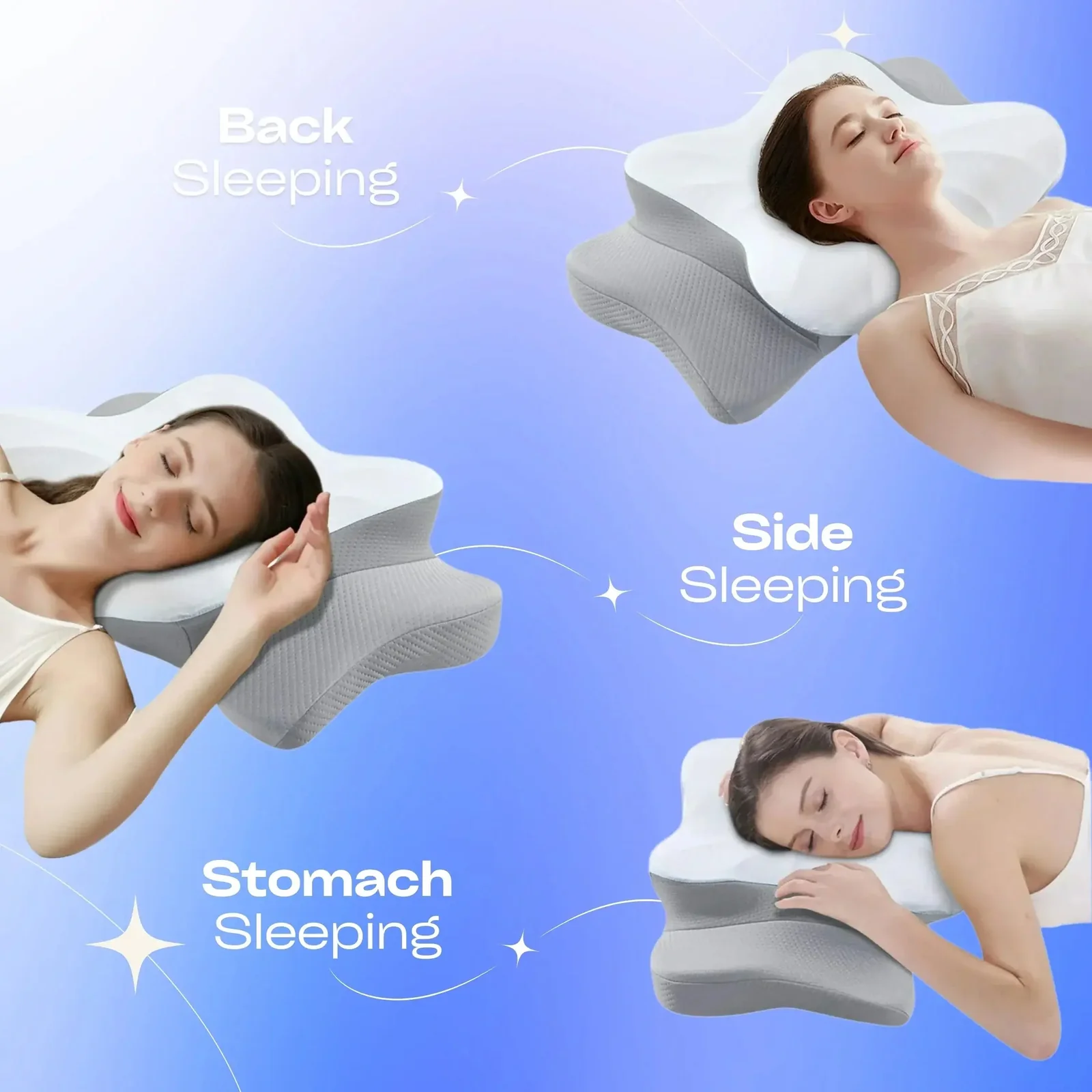 Ultra Contour Relief Pillow side view