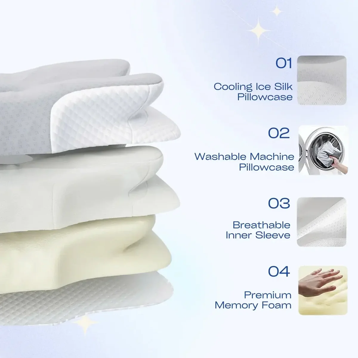 Ultra Contour Relief Pillow bedroom setting