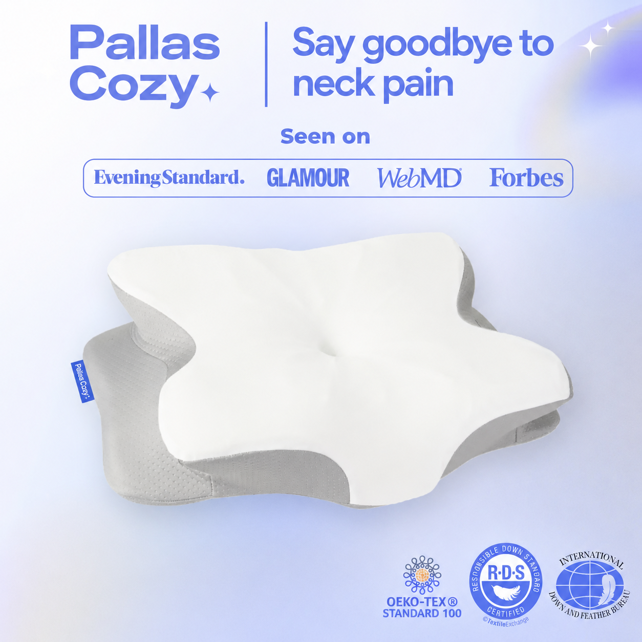 Ultra Contour Relief Pillow shape detail